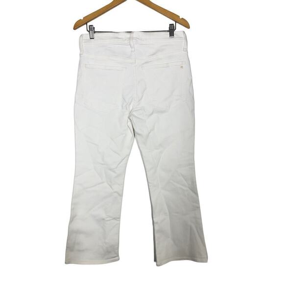 Madewell Kick Out Jeans Mid Rise Ankle Length Pure White NWT 32 - Picture 7 of 13